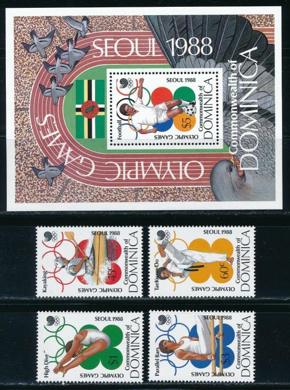 Dominica - Seoul Olympic Games MNH Sports Set (1988)