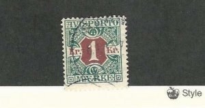 Denmark, Postage Stamp, #8 Used, 1907