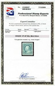 MALACK 511 VF/XF JUMBO OG NH, w/PSE (GRADED 85 JUMBO..MORE.. gg1849