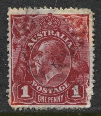 STAMP STATION PERTH Australia #21 KGV Head Used Wmk.9 - CV$1.75