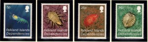 FALKLAND DEPENDENCIES 1984 Crustacea; Scott 1L76-79, SG 117-20; MNH