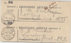 Natal - First Operational Year Registration Receipt