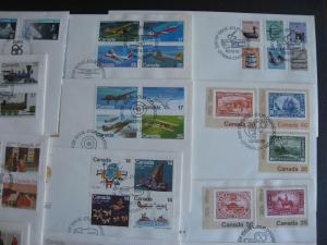 Canada 18 different 1970s, 80s era combination FDC first day covers