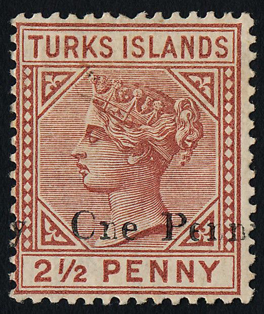 Turks Islands 55 MH Queen Victoria