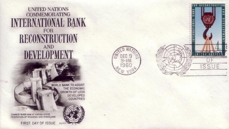 United Nations FDC Sc.# 86 Reconstruction (Dam) L266