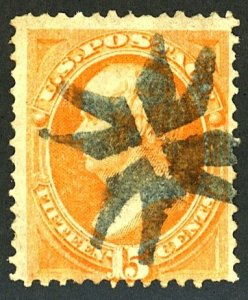 U.S. #163 USED RARE FANCY CANCEL