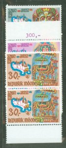 Indonesia #763-765 Mint (NH) Single (Complete Set)