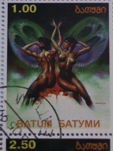 ​BATUM STAMP 1999 -FAMOUS ART PAINTING-CTO-NH STAMP SHEET #2