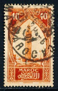 French Morocco #102 Single Used