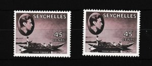 Seychelles KGVI 45C SG143 & 143A Mint LHM WS46129