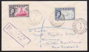 FIJI 1960s Registered cover ex CUVU - year missing in cds..................B3776