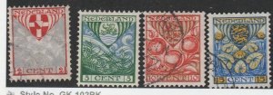 NETHERLANDS #B12-5 USED B13 MINT HINGED COMPLETE