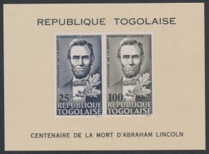 Togo Lincoln MS 1965 MNH SG#MS417a