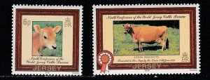 Jersey # 206-207, Jersey Cows, Mint LH 1/3 Cat.