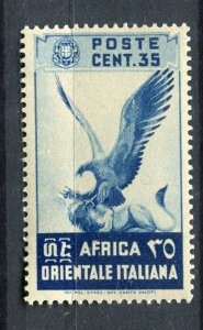 ITALIAN COLONIES AFRICA; 1938 early Pictorial issue Mint hinged 35c. value