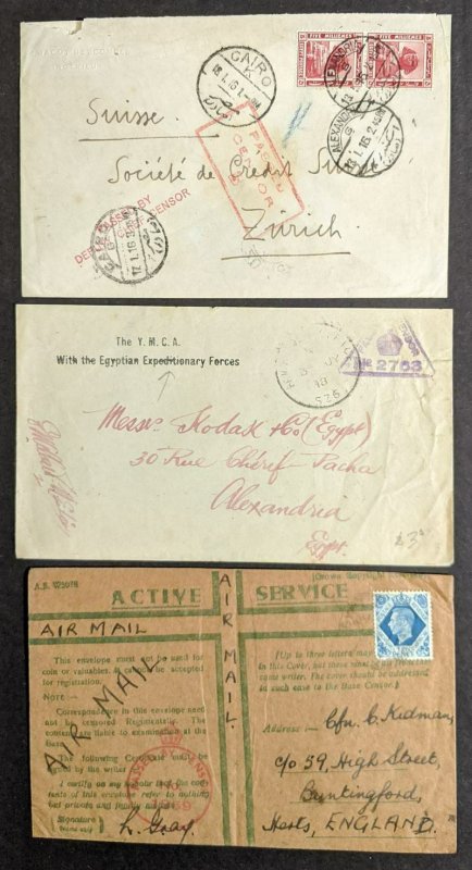 EDW1949SELL : EGYPT Collection as received of 136 Postal History items.