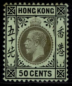 HONG KONG GV SG111d, 50c black/blue-green, M MINT. Cat £40.