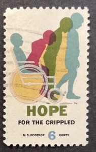 US #1385 Used F/VF 6c HOPE For the Crippled 1969 [G3.7.2]