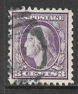 USA 464: 3c Washington, Type I, used, F-VF