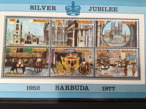 Barbuda 1977 silver jubilee mint never hinged stamps  Ref A8621