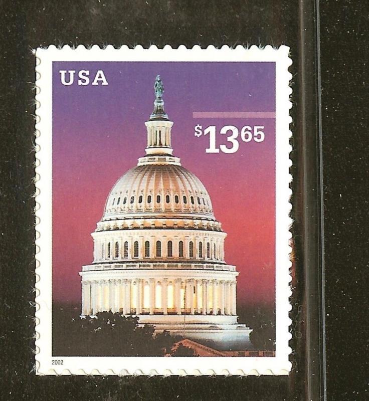 US Scott # 3648 $13.65 Capitol Dome 2002 / Express Mail 