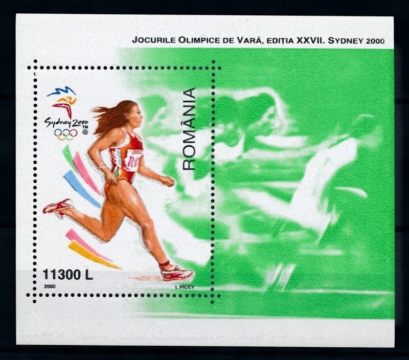 [100925] Romania 2000 Olympic games Sydney athletics Souvenir sheet MNH