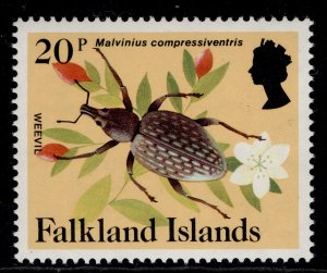 FALKLAND ISLANDS QEII SG479A, 1984 20p Weevil, NH MINT.