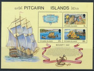 Pitcairn Islands  SG MS188  SC# 176a MNH  Bounty Day see details & scans