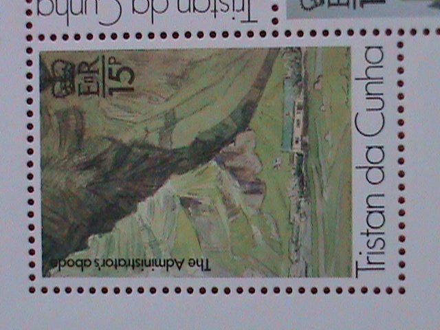 TRISTAN DA CUNHA STAMP 1980   THE ARTIST'S VIEW OF TRISTAN DA CUNHA MNH S/S.