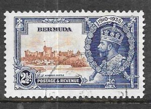 Bermuda  #102  2 1/2p  Silver Jublee  (U)  CV $2.50