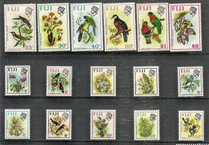 Fiji 305-20 MNH 1971-72 Birds Definitives