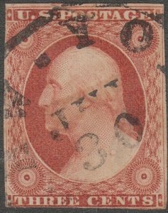 #10 USED TYPE I WITH 3 MARGINS (SEALED TEAR AT TOP MARGIN) BL5277