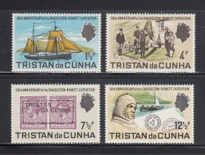 Tristan Da Cunha Scott #153-156 MH