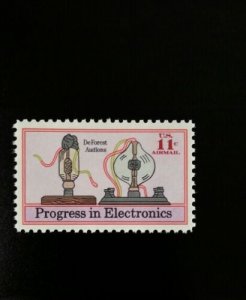 1973 11c Progress in Electronics DeForest Audions Airmail Scott C86 Mint F/VF NH