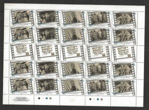 1985 Tonga # 607 Mutiny on Bounty movie strip of 5 complete sheet 20