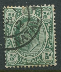 STAMP STATION PERTH Transvaal #281 Used KEVII 1905-10 Wmk 3 Multi Crown and CA