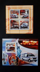 Ambulance (United States) - Sao Tome and Principe 2008. - Complete SS+Bl ** MNH