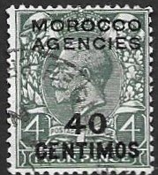 GB Morocco 66    1931   40 cent.   VF Used