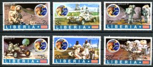 Liberia SC# 526-8 Space Achievements set  Used