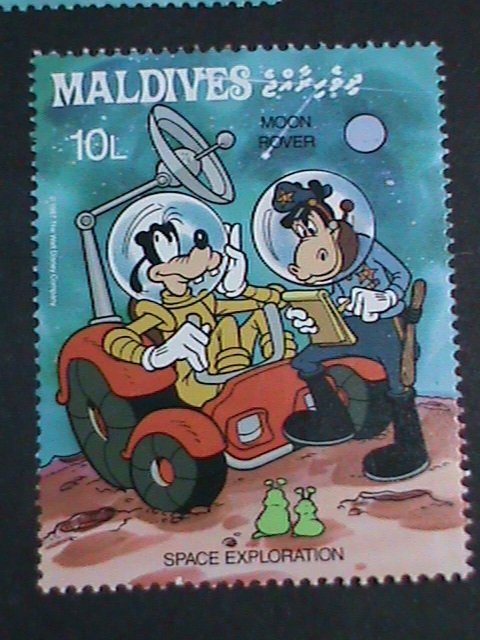 ​DISNEY-MALDIVES STAMP-1988- SC#1273 DISNEY CARTOON-SPACE MINT SET VERY FINE