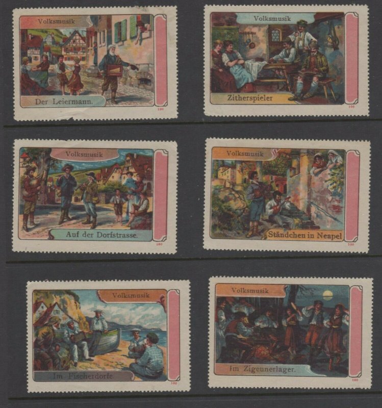 Germany - Complete Vignette of 6 Stamps - Folk Music & Musicians