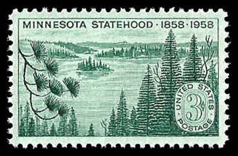 PCBstamps   US #1106 3c Minnesota Statehood, MNH, (18)