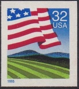 2919 Flag Over Field MNH