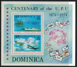 Dominica #418-9a* NH complete set & Souvenir sheet, U.P.U.