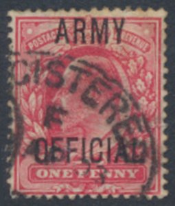 GB  SG O49 SC# O60   Used  ARMY OFFICIAL  see details & scans