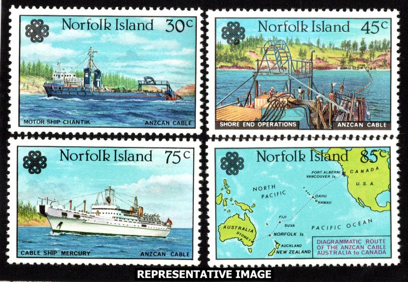 Norfolk Islands Scott 319-322 Mint never hinged.