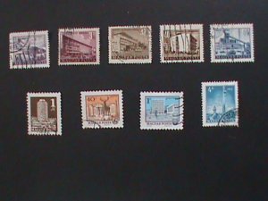 ​HUNGARY- -VERY OLD FAMOUS HISTORIC BUILDINGS LARGE SET USE STAMPS VERY FINE