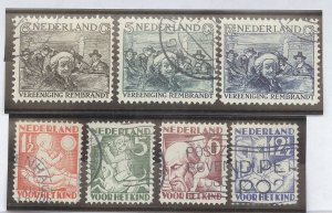 Netherlands #B41-B47 Used Single (Complete Set)