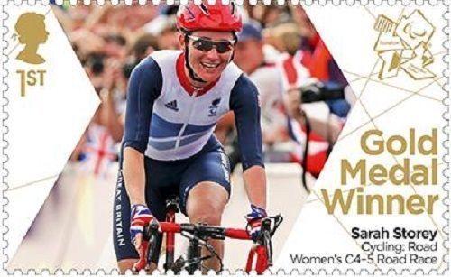 GB 3398 Paralympics Gold Medal Winner Sarah Storey Women's C4-5 single MNH 2012