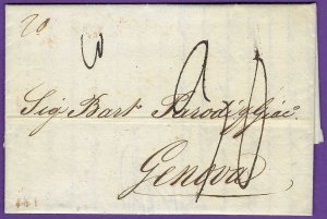 1837 FLS, PALERMO - GENOA ITALY, Disinfected, NETTA FUORI ESPORCA DENTRO H/S!